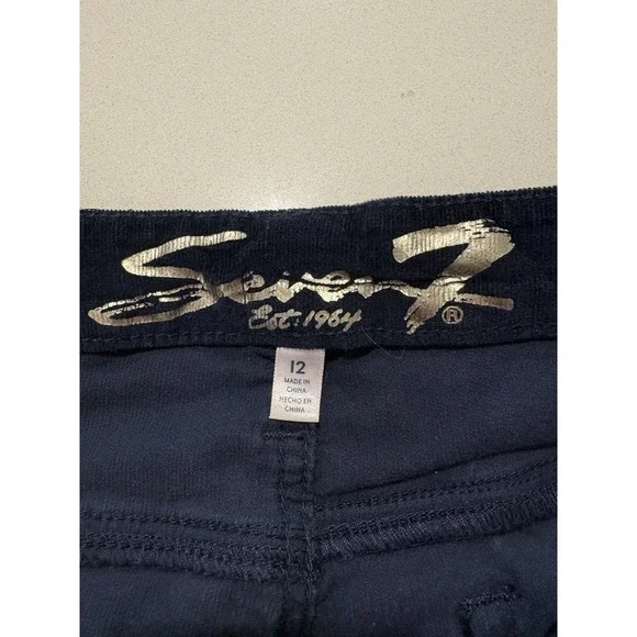 Seven 7 Women's Cordorouy Ultra High Rise Skinny Pants Sz 12 Stretch, Lot of 2 - Picture 6 of 14